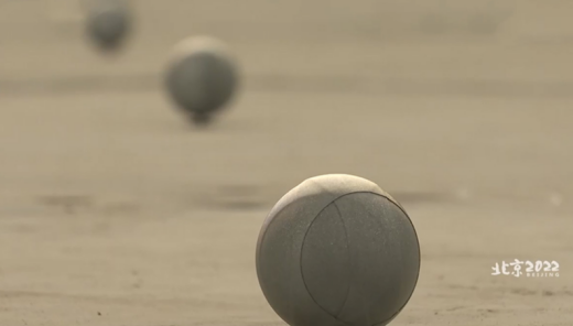 Motion capture marker used to level the ground of the Winter Olympics